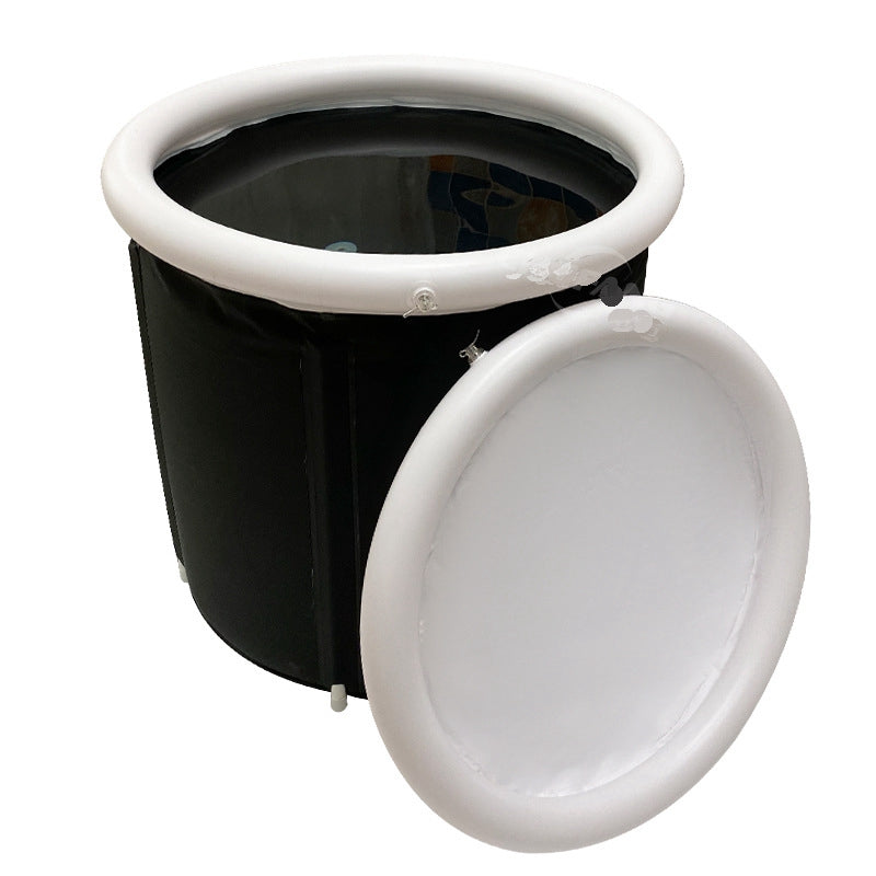 Folding Bath Bucket Black Bath Bucket Adult Thickened Bath Tub - Cart2u.ro