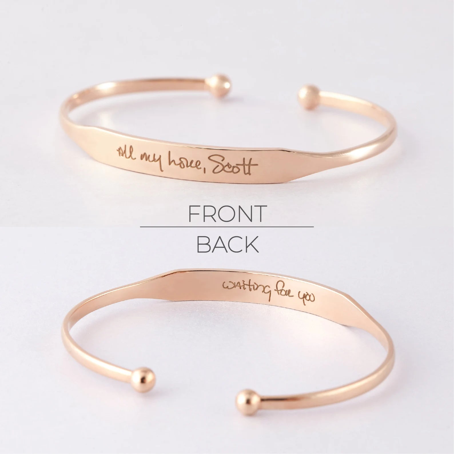 Handwritten Cuff Bracelet - Cart2u.ro