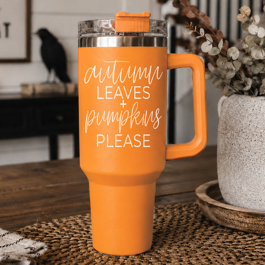 Autumn Leaves 40oz Fall Tumblers - Cart2u.ro
