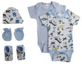 Newborn Baby Boys 5 Pc Layette Baby Shower Gift - Cart2u.ro