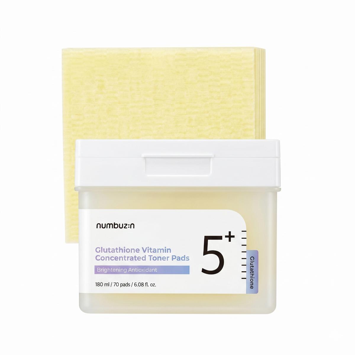 numbuzin No.5 Glutathione Vitamin Concentrated Toner Pads 70 Pads