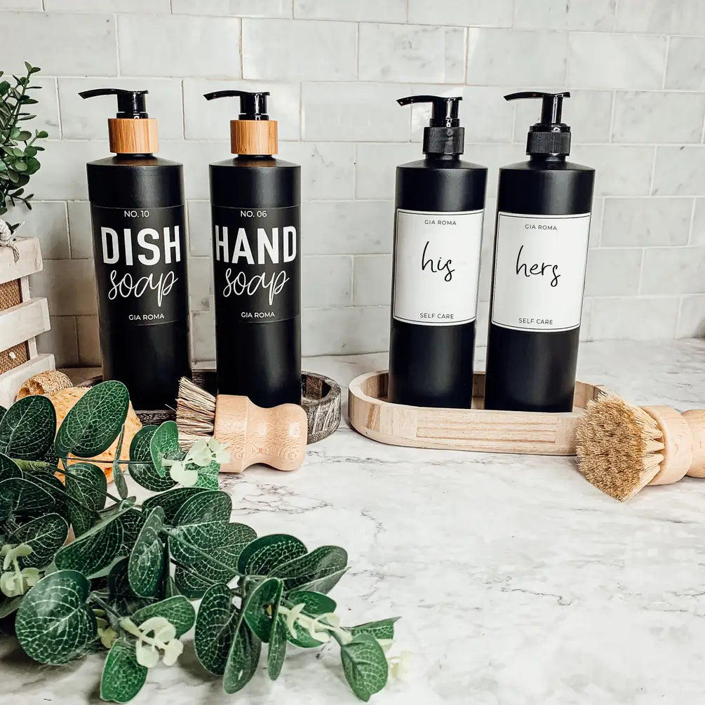 16oz Plastic Black Bottles - Cart2u.ro