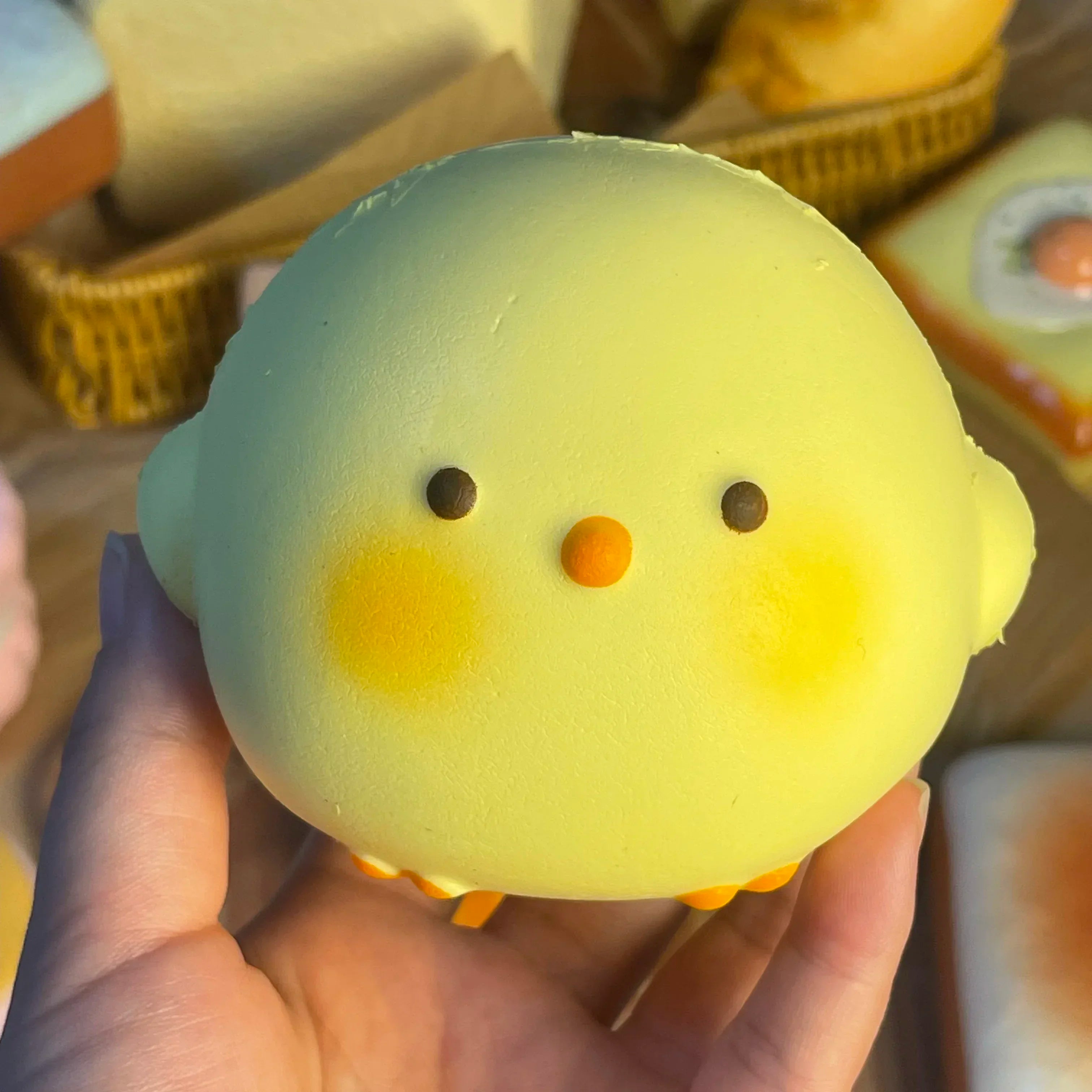 HOT! Cute Giant Chick Squishy Toy Slow-Rising Stress Relief & Sensory Fidget Toy for Kids and Adults Anxiety ADHD Autism Relief