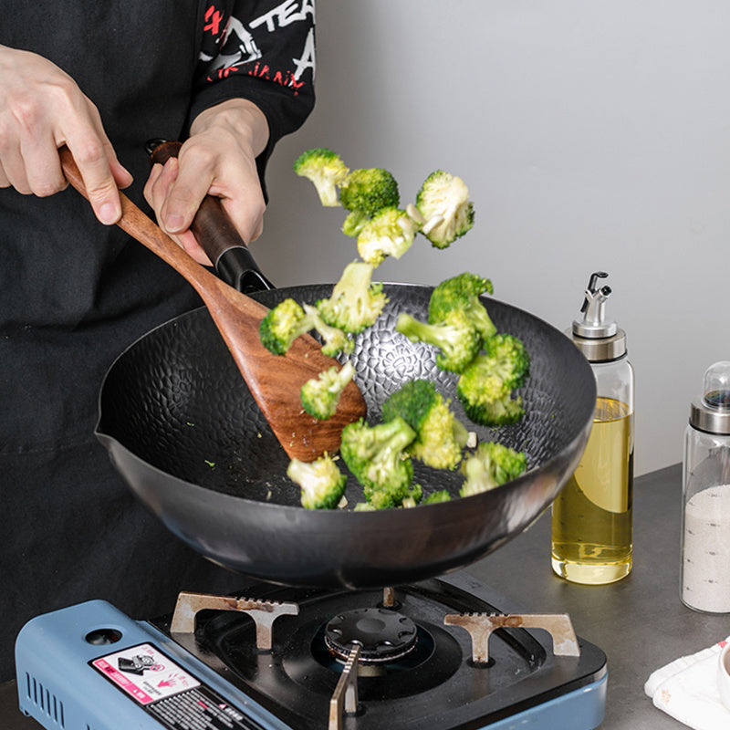 Iron Pan Traditional Iron Wok Handmade - Cart2u.ro