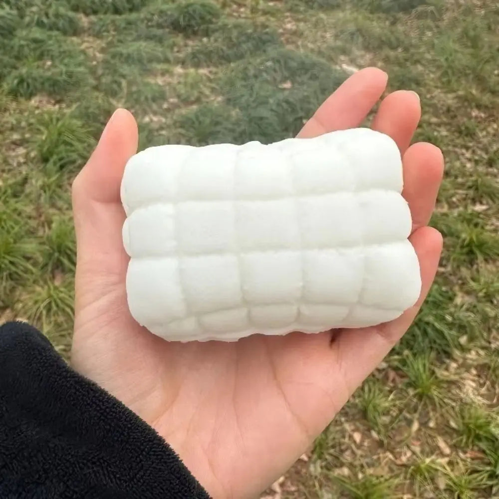Squishy Soap Fidget Toy Square Soap Milk White Stress Relieving Toy Slow Rebound Relieve Anxiety Sensory Toy Kids Birthday Party