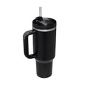 40 Oz Tumbler With Handle Straw Insulated, Stainless Steel Spill Proof - Cart2u.ro