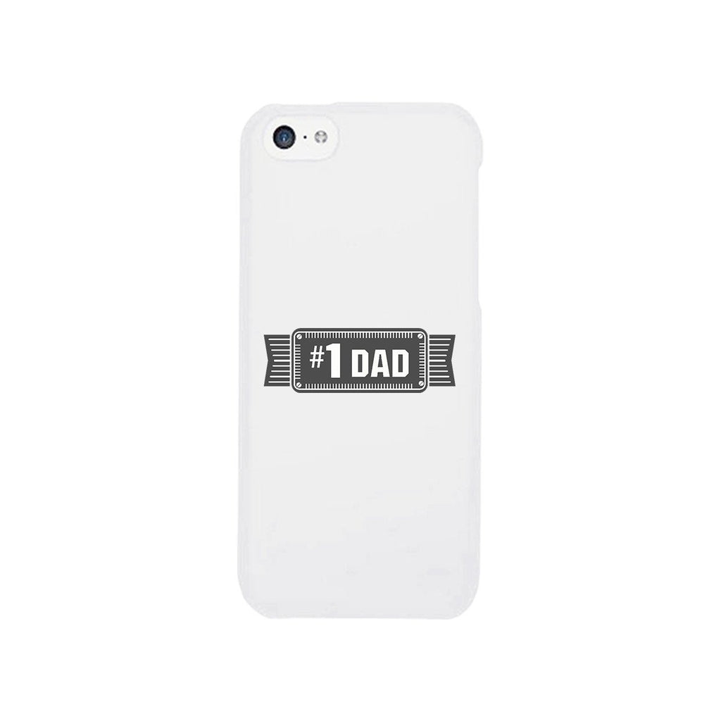 #1 Dad White Phone Case - Cart2u.ro
