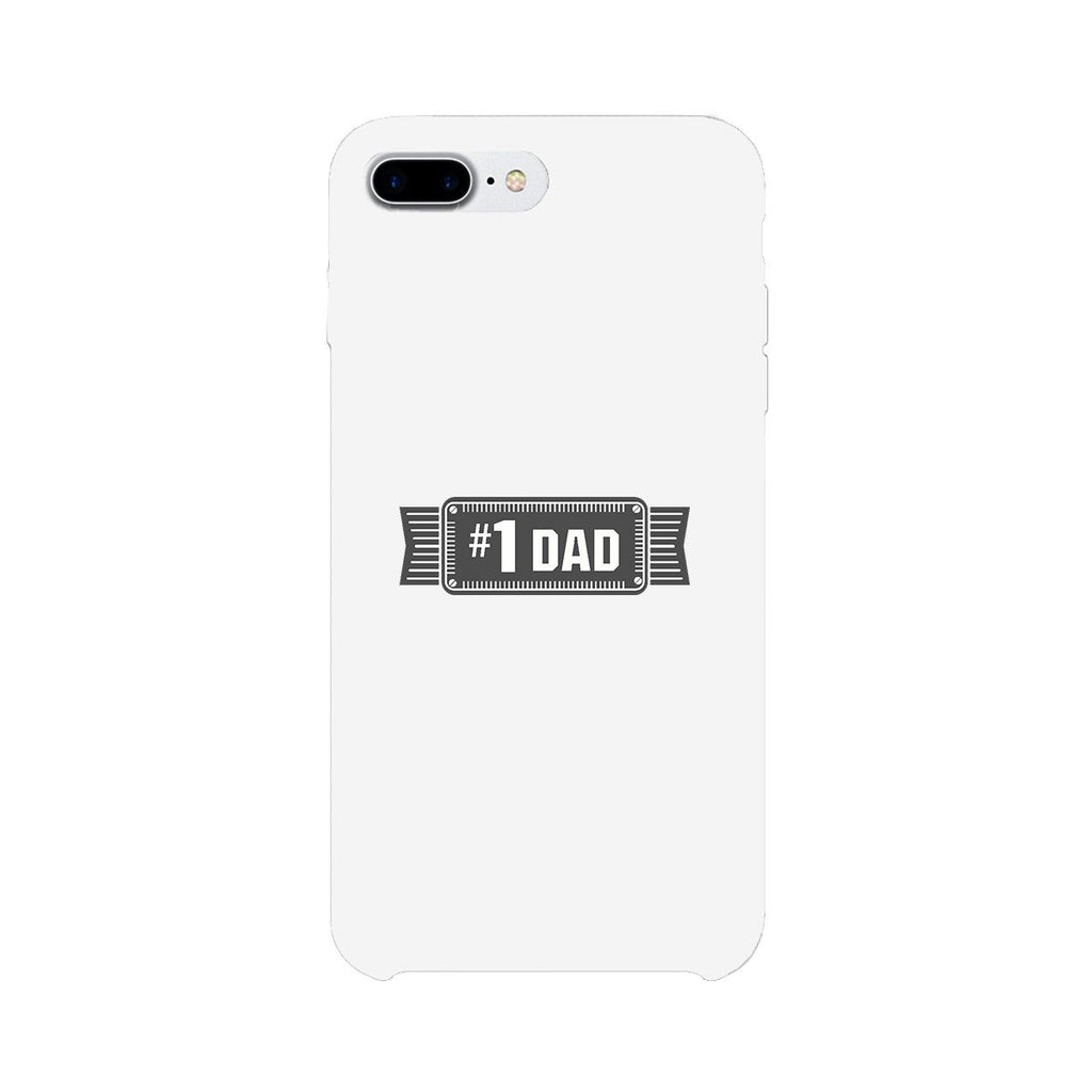 #1 Dad White Phone Case - Cart2u.ro