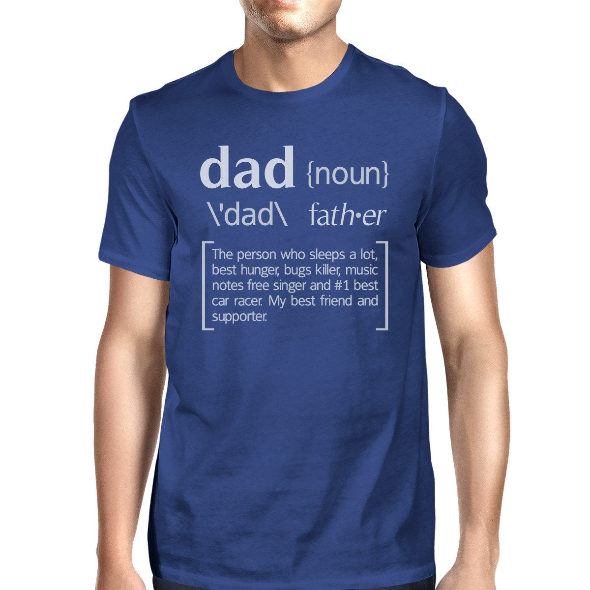 Dad Noun Mens Blue Funny Graphic T-Shirt Funny - Cart2u.ro