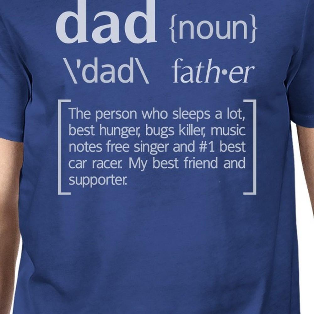 Dad Noun Mens Blue Funny Graphic T-Shirt Funny - Cart2u.ro