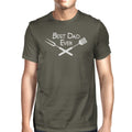 Best Bbq Dad Mens Dark Grey Round Neck Tee Fathers - Cart2u.ro