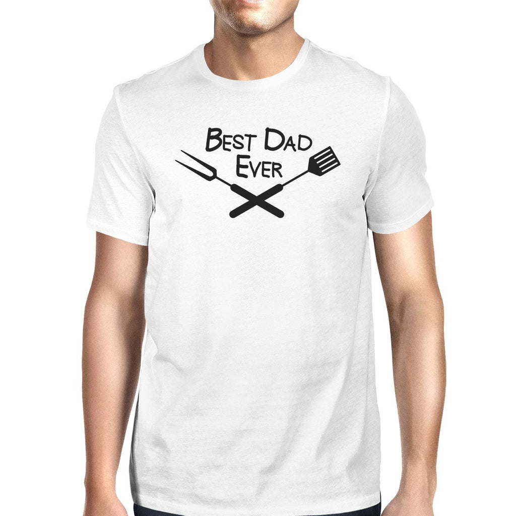 Best Bbq Dad Mens White Graphic Design T-Shirt - Cart2u.ro
