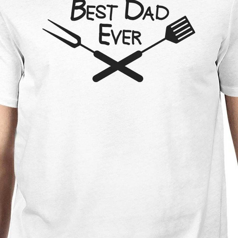 Best Bbq Dad Mens White Graphic Design T-Shirt - Cart2u.ro