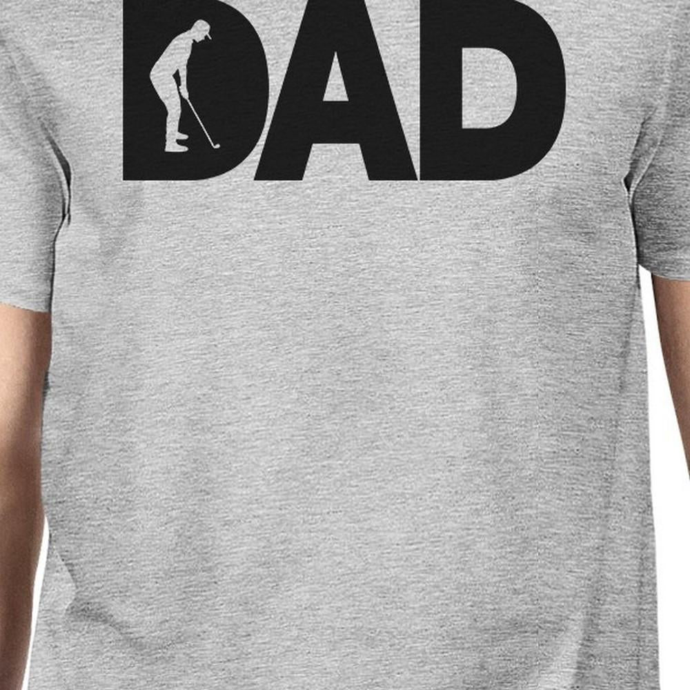 Dad Golf Mens Gray Graphic Tee Shirt Golf Dad - Cart2u.ro