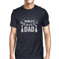 Worlds Okayest Dad Mens Navy T-Shirt Unique Dad - Cart2u.ro