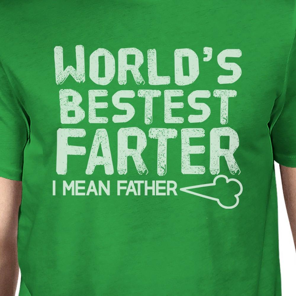 World's Bestest Farter Mens Green Round Neck - Cart2u.ro