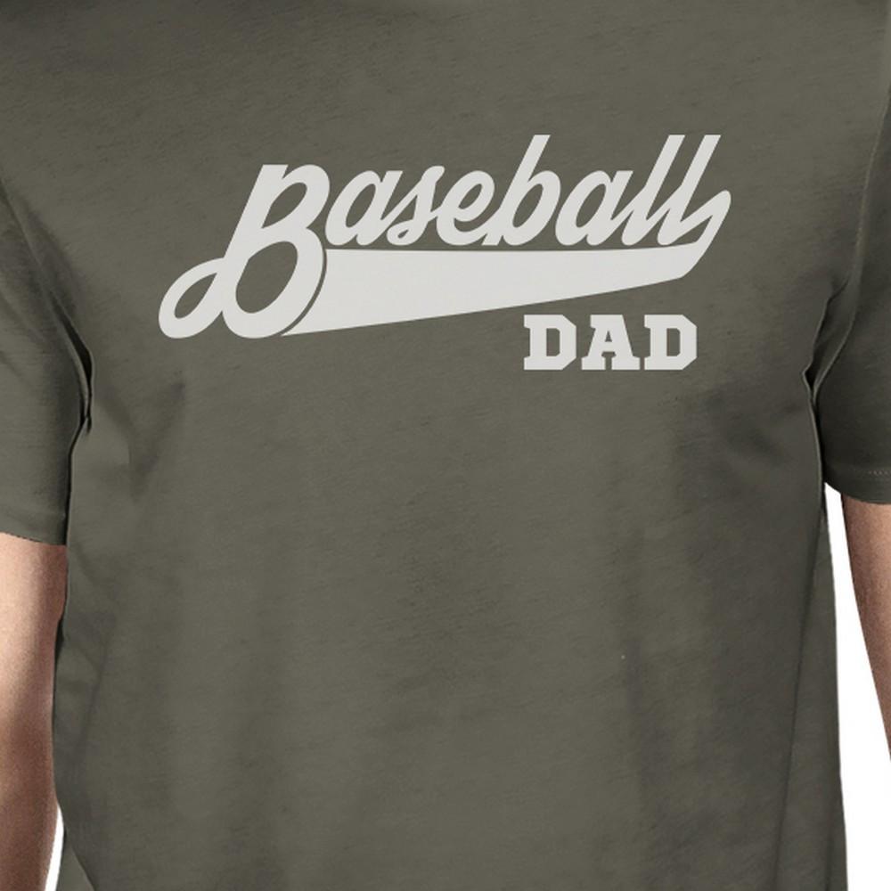 Baseball Dad Men's Dark Gray Cotton Shirt Funny - Cart2u.ro