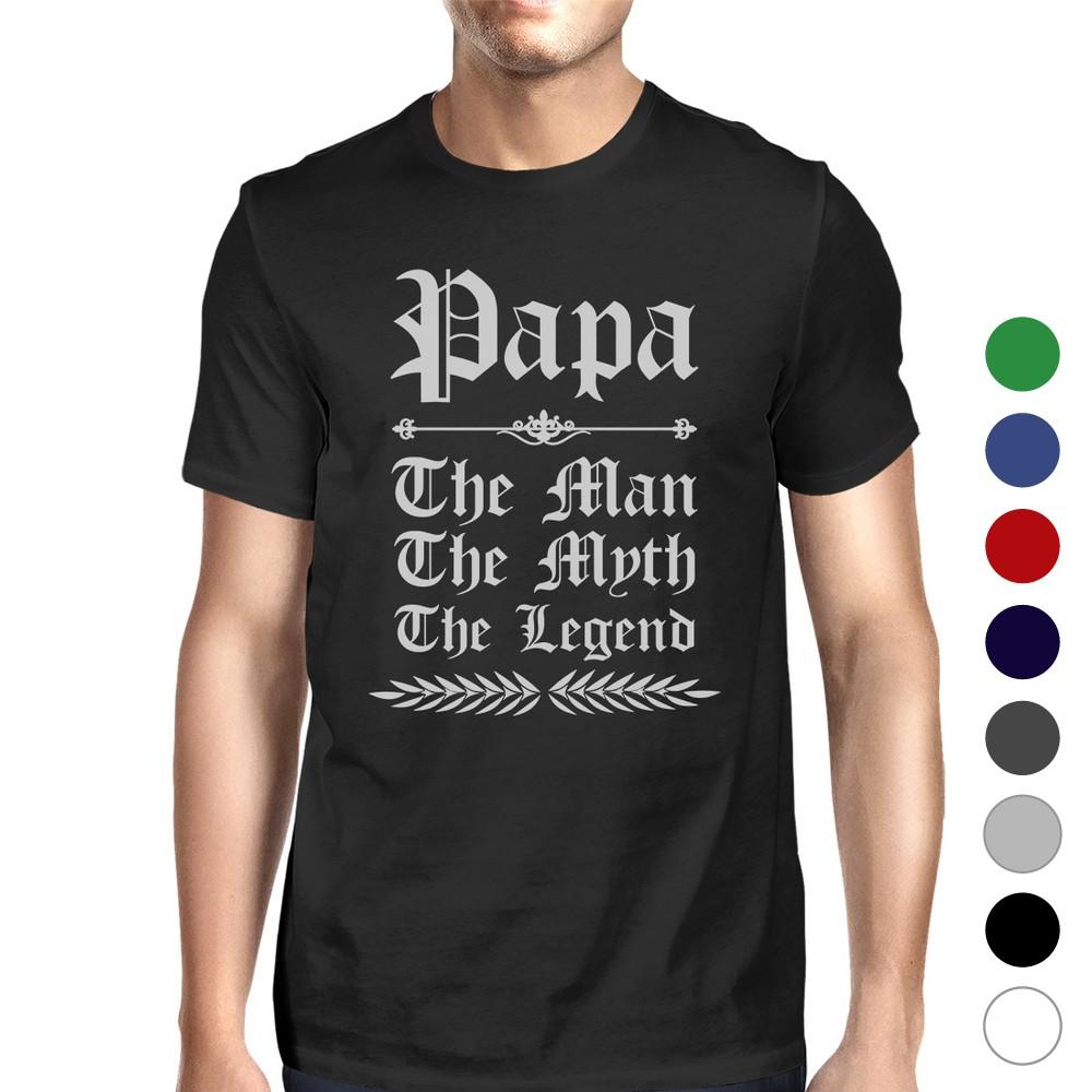 Vintage Gothic Papa Mens Popular Fathers Day Tee - Cart2u.ro