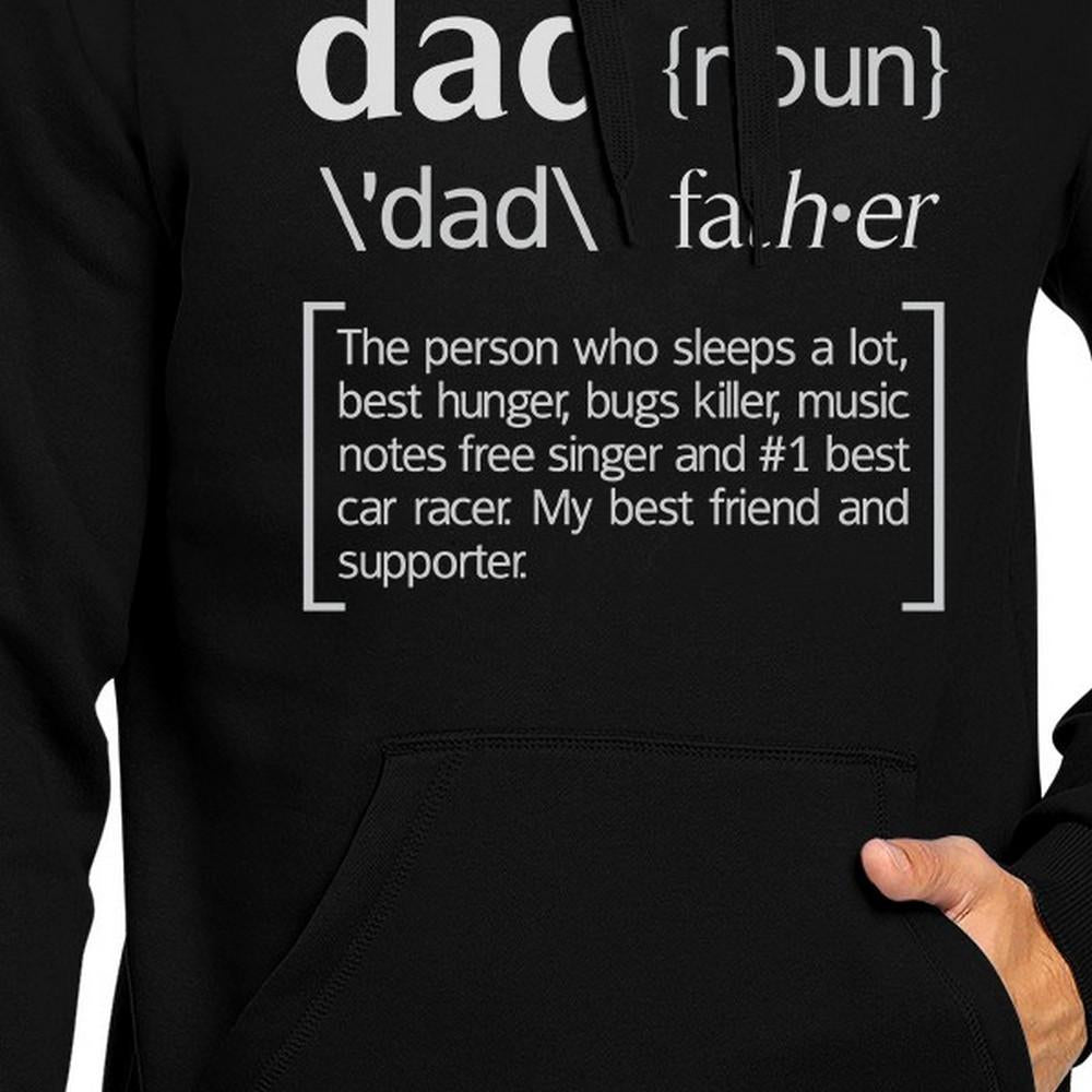 Dad Noun Black Unisex Hoodie Funny Saying Graphic - Cart2u.ro