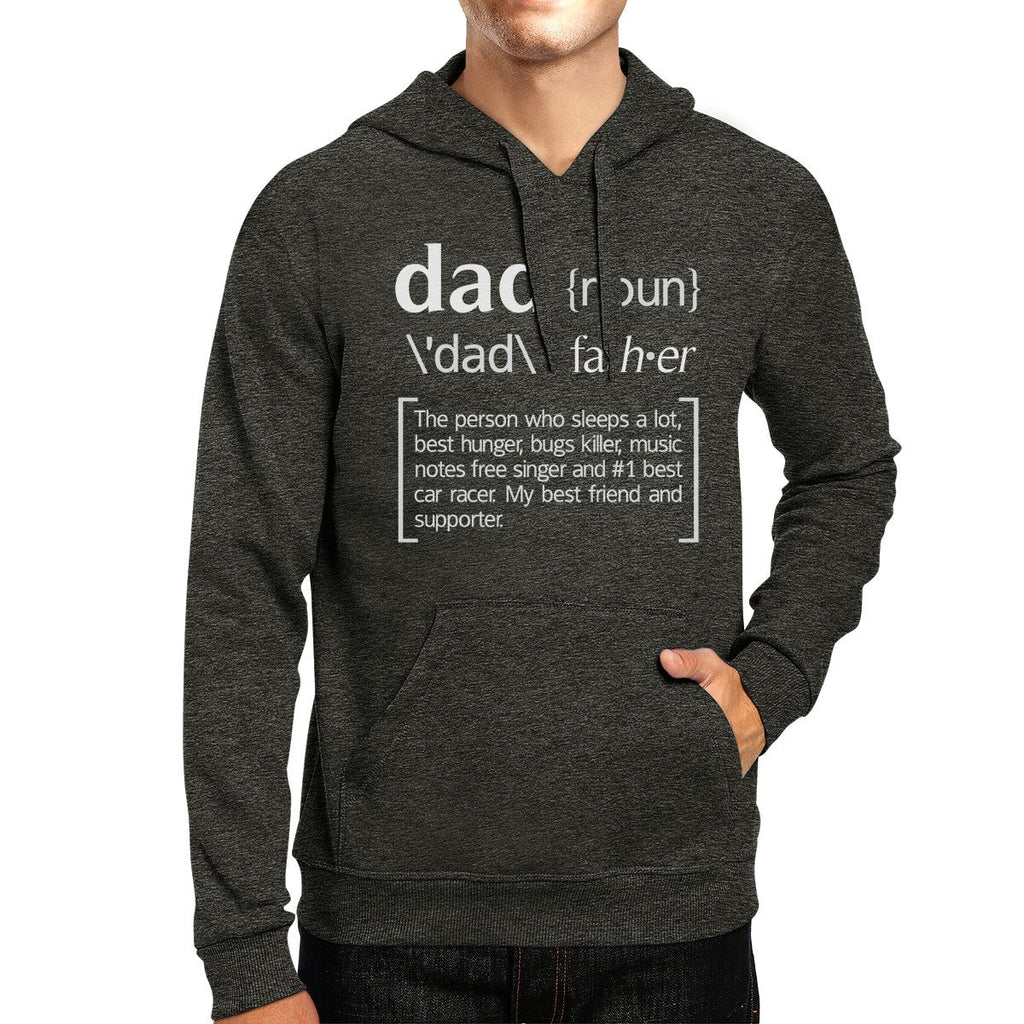 Dad Noun Dark Grey Pullover Hoodie Funny Birthday - Cart2u.ro