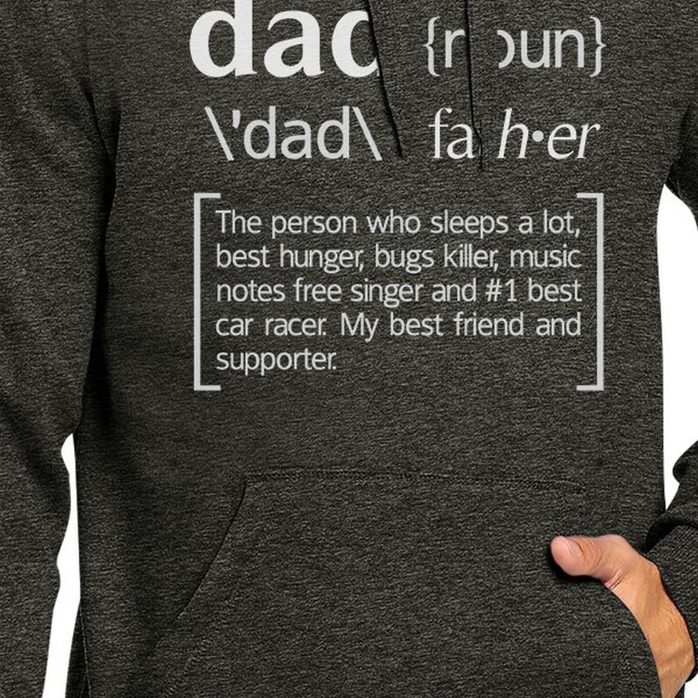 Dad Noun Dark Grey Pullover Hoodie Funny Birthday - Cart2u.ro