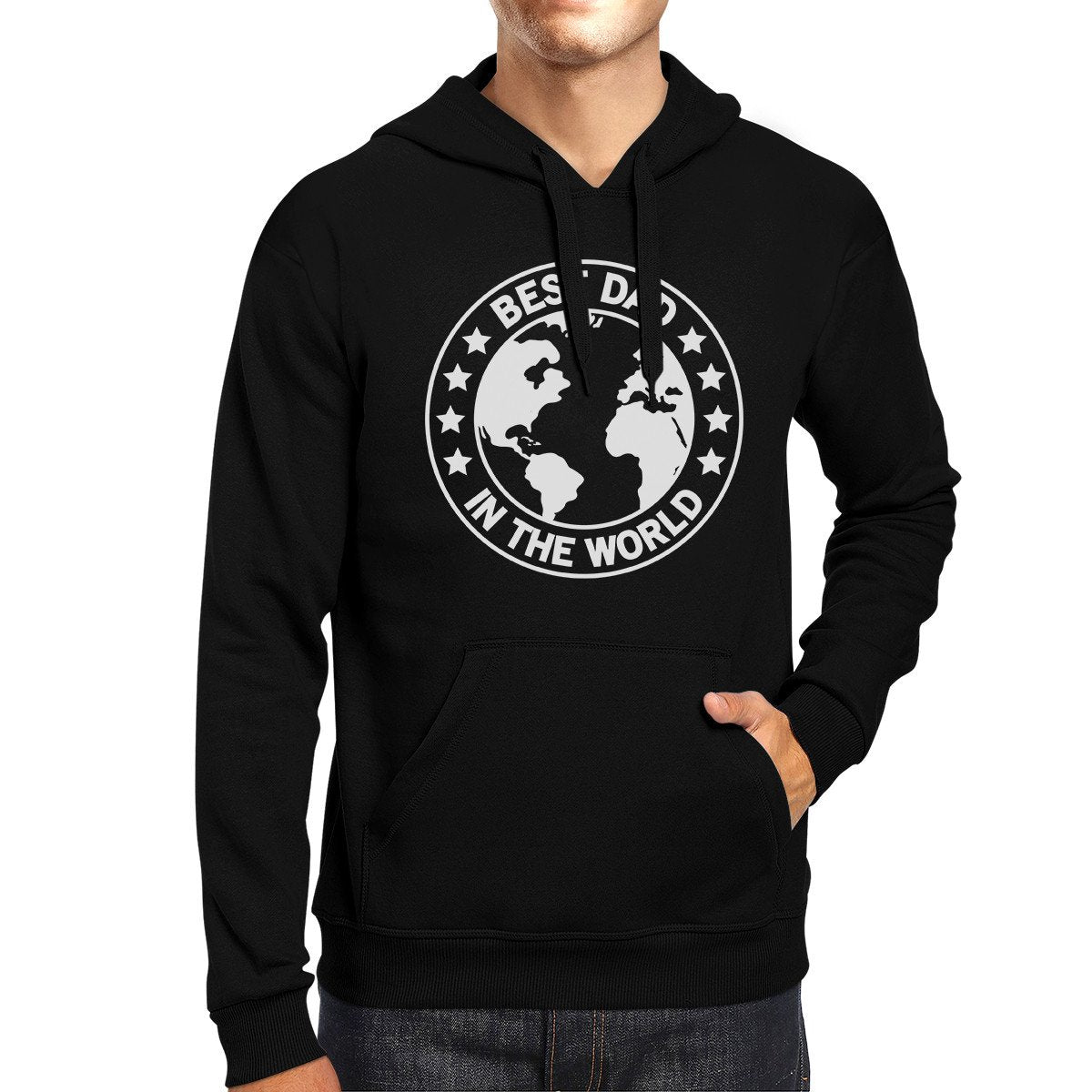 World Best Dad Black Unisex Hoodie Fathers Day - Cart2u.ro