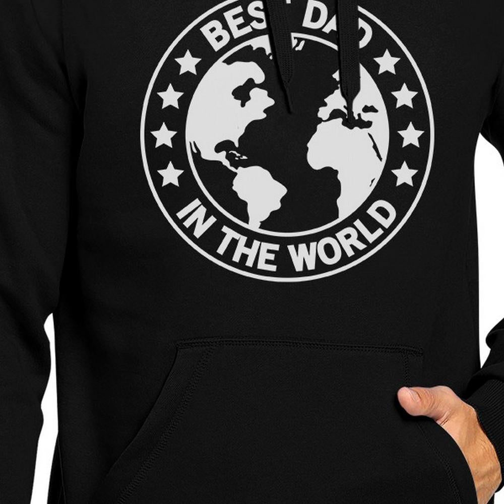 World Best Dad Black Unisex Hoodie Fathers Day - Cart2u.ro