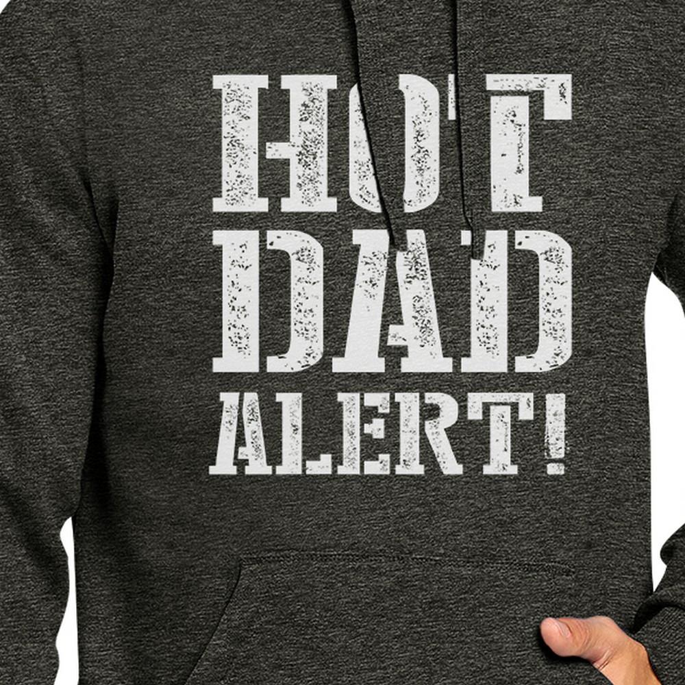 Hot Dad Alert Unisex Dark Gray Pullover Hoodie - Cart2u.ro