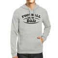 Football Dad Men's Grey Hoodie Funny Dad Hoodie - Cart2u.ro
