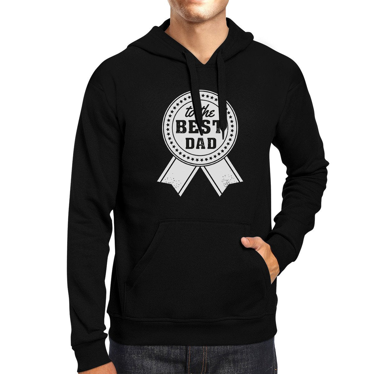 To The Best Dad Unisex Black Vintage Design Hoodie - Cart2u.ro