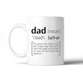 Dad Noun White Ceramic Coffee Mug Funny Design - Cart2u.ro