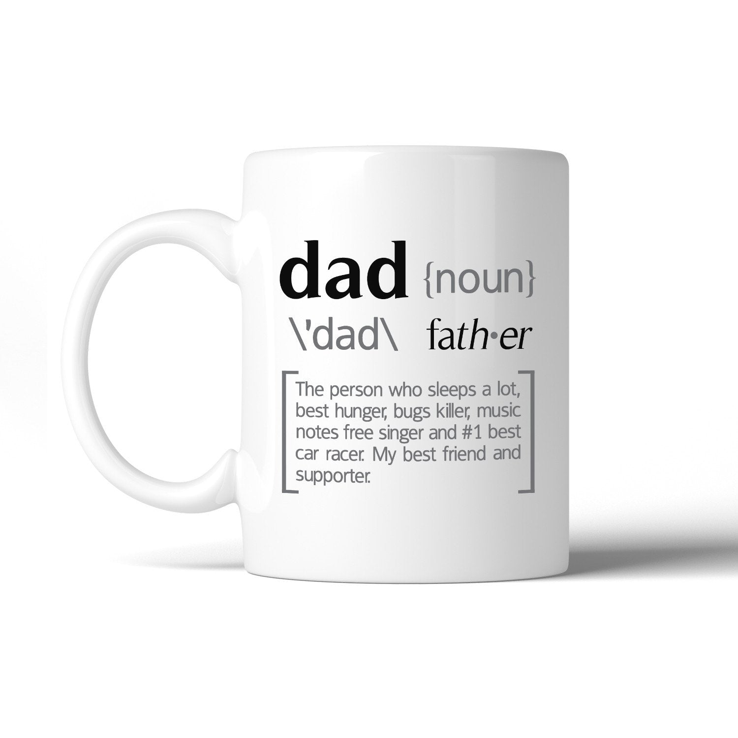Dad Noun White Ceramic Coffee Mug Funny Design - Cart2u.ro