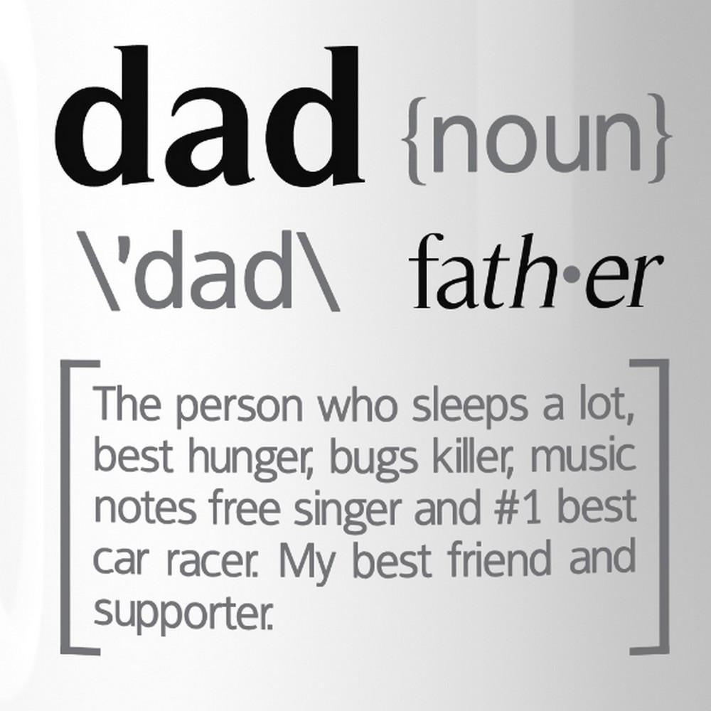 Dad Noun White Ceramic Coffee Mug Funny Design - Cart2u.ro