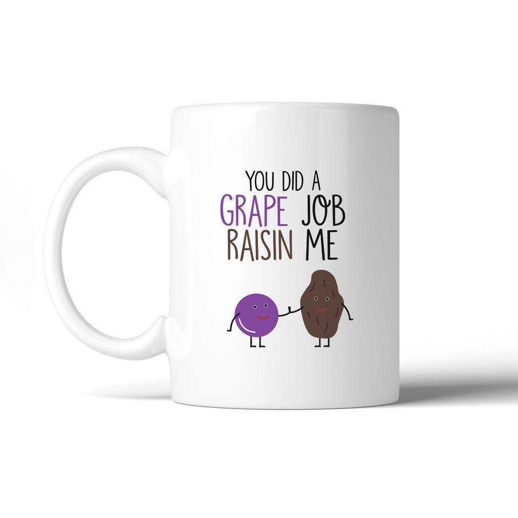 You Did A Grape Job Raisin Me Unique Design Coffee Teal Tiger