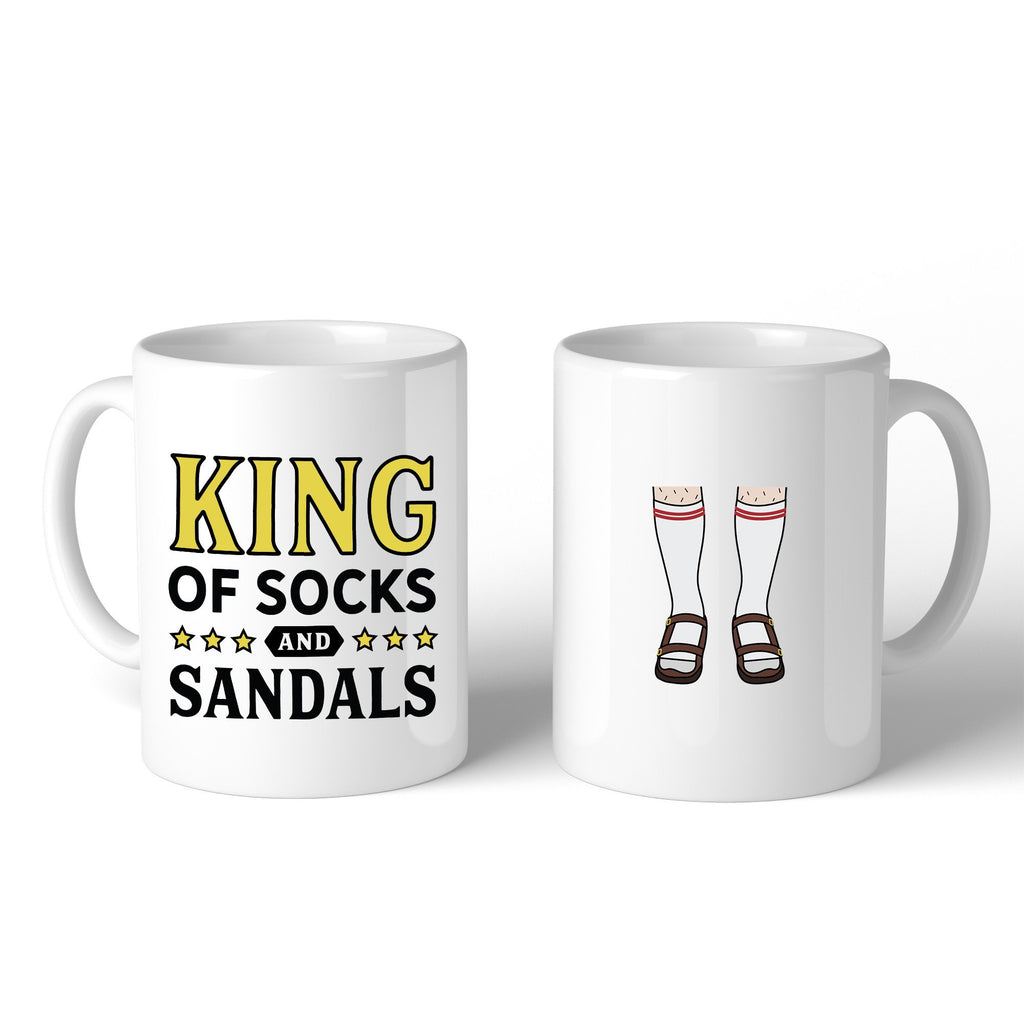 King Of Socks And Sandals Funny Design Mug Funny - Cart2u.ro
