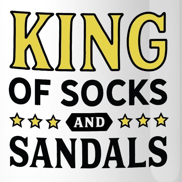 King Of Socks And Sandals Funny Design Mug Funny - Cart2u.ro