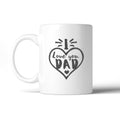 I Love You Dad Heart Ceramic Mug Dishwasher - Cart2u.ro