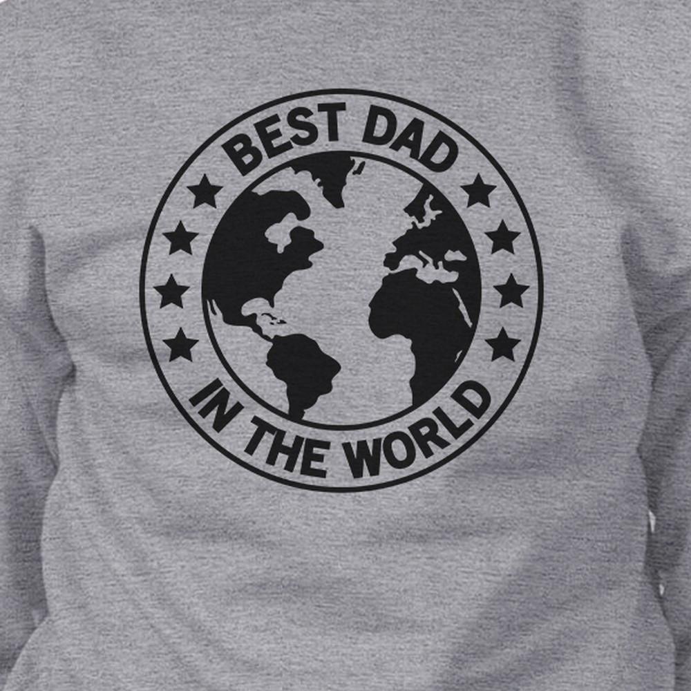 World Best Dad Unisex Grey Cute Sweatshirt Perfect - Cart2u.ro