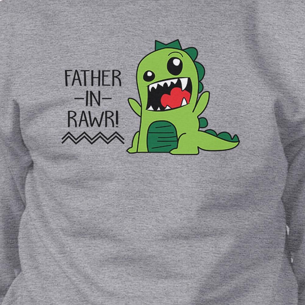 Father-In-Rawr Unisex Grey Sweatshirt Fathers Day - Cart2u.ro