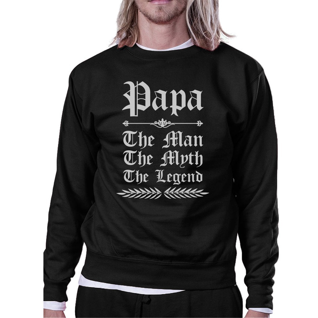 Vintage Gothic Papa Mens/Unisex Fleece Sweatshirt - Cart2u.ro