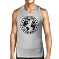 World Best Dad Mens Grey Sleeveless Tee Unique - Cart2u.ro