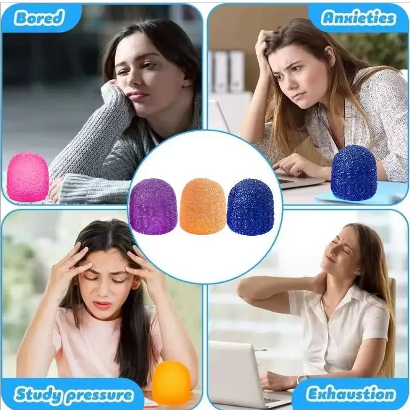 Hot Schylling Nee Doh Gumdrop Soft Sensory Fidget Ball Stress Relief Squeeze Toy Blind Box Assorted Color For Kids Adults cart2u.ro