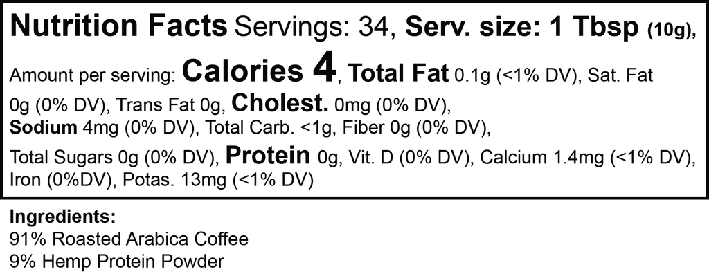 Hemp Harvest Coffee (Medium Roast) Dark Chocolate, Nutty, Full Body - Cart2u.ro