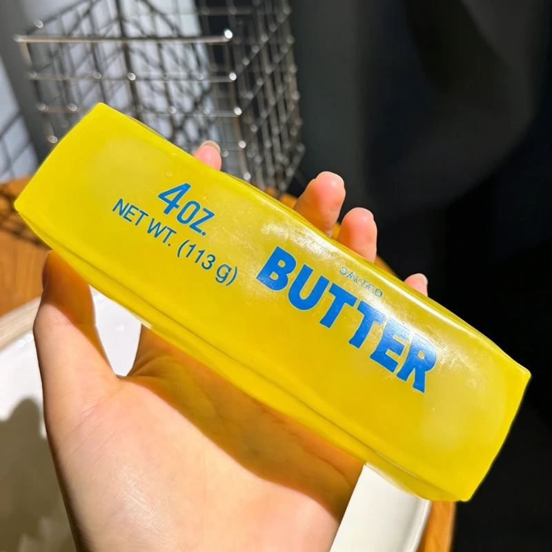 Squishy Simulated Butter Squeeze Stress Relief Toy Soft Slow Rising Sensory Fidget for Anxiety ADHD Autism Gift for Adults