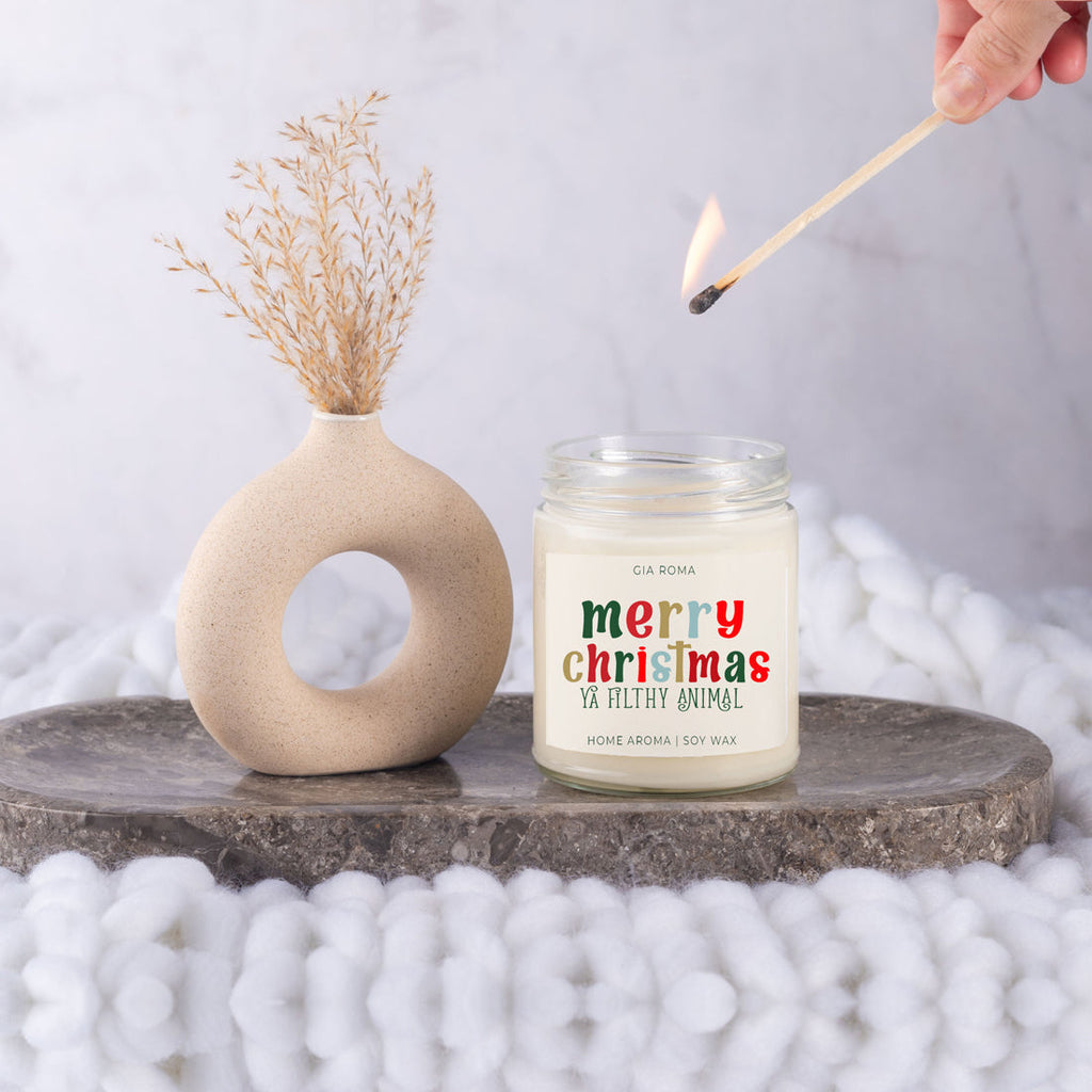 Merry Christmas Candle - Cart2u.ro