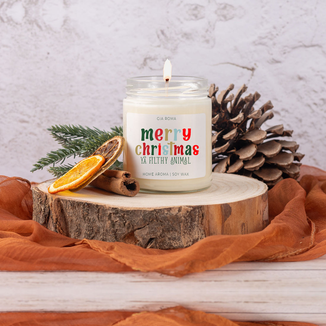 Merry Christmas Candle - Cart2u.ro
