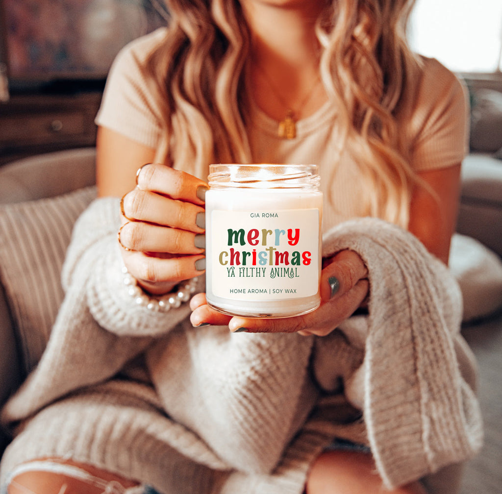 Merry Christmas Candle - Cart2u.ro