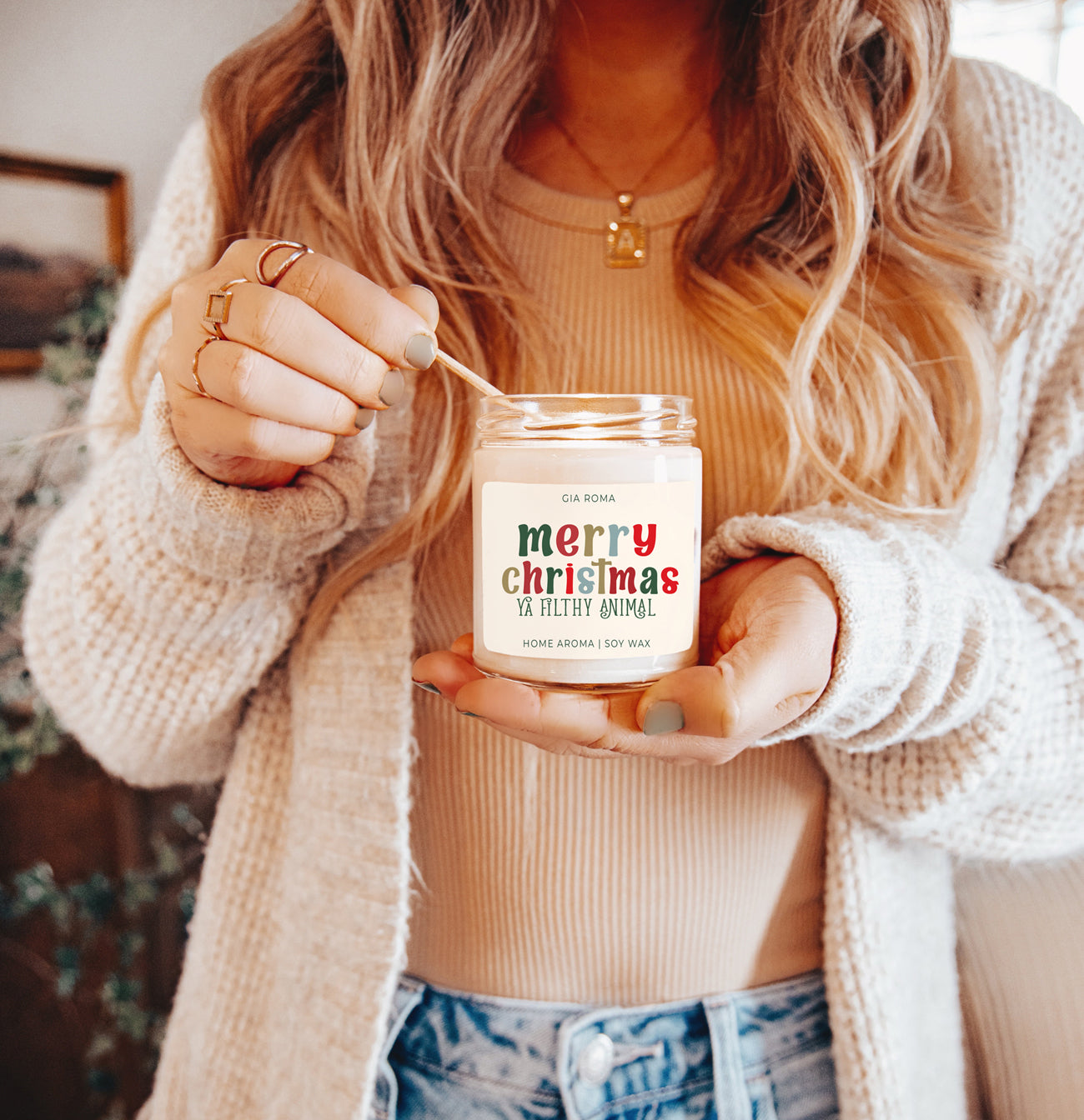 Merry Christmas Candle - Cart2u.ro