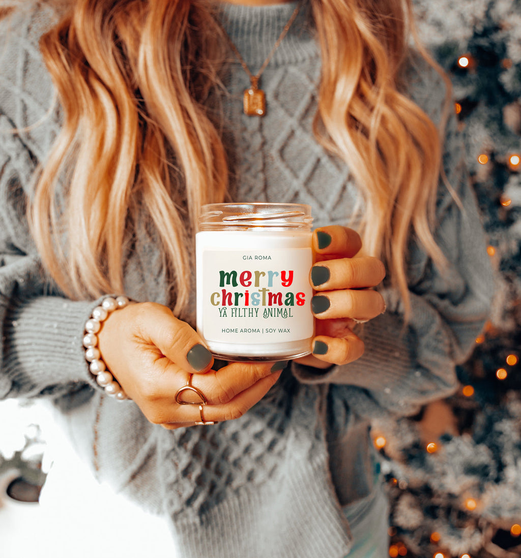 Merry Christmas Candle - Cart2u.ro