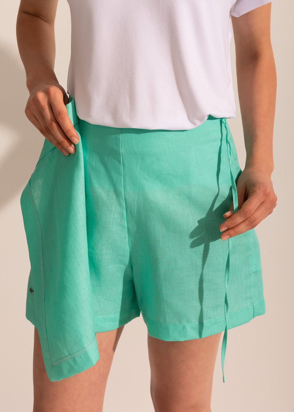 Fustă Pantalon Pure Linen Sofiaman.ro